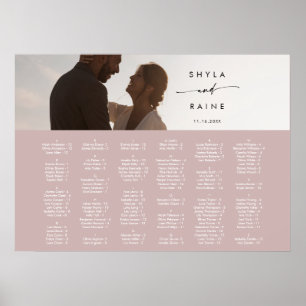 Póster Boho Chic Rosa Polvo Rosa Cartel Gráfico de Asient