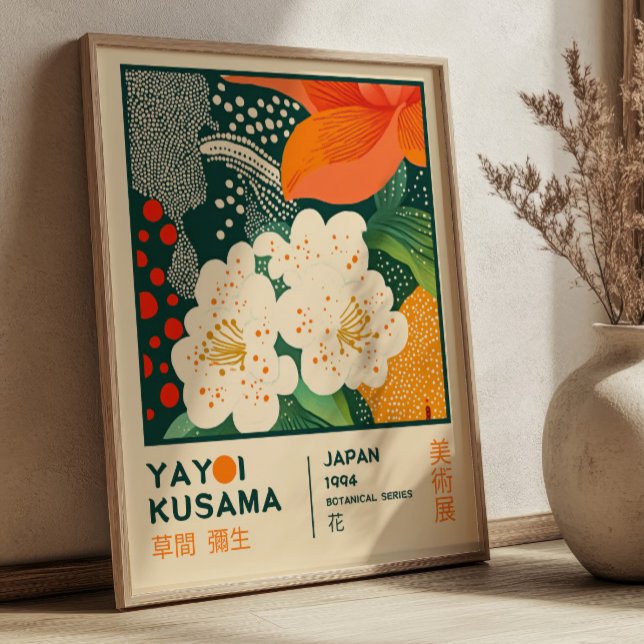 Póster BOHO Chic Yayoi Kusama Floral Exhibition (Subido por el creador)