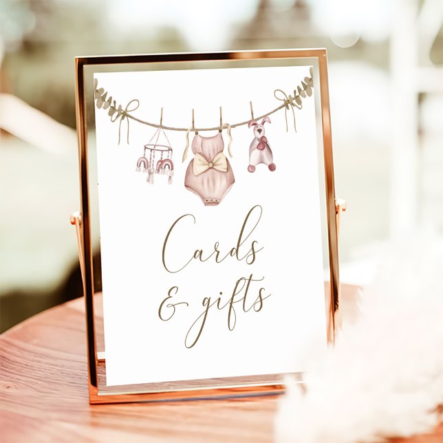 Póster Boho Chica Baby Ropa Tarjetas Baby Shower y Regalo (Subido por el creador)