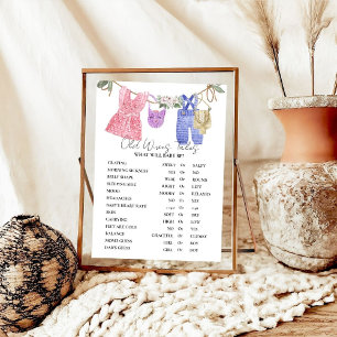Póster Boho Clothes Old WIves Tales Baby Ducha Game Pos