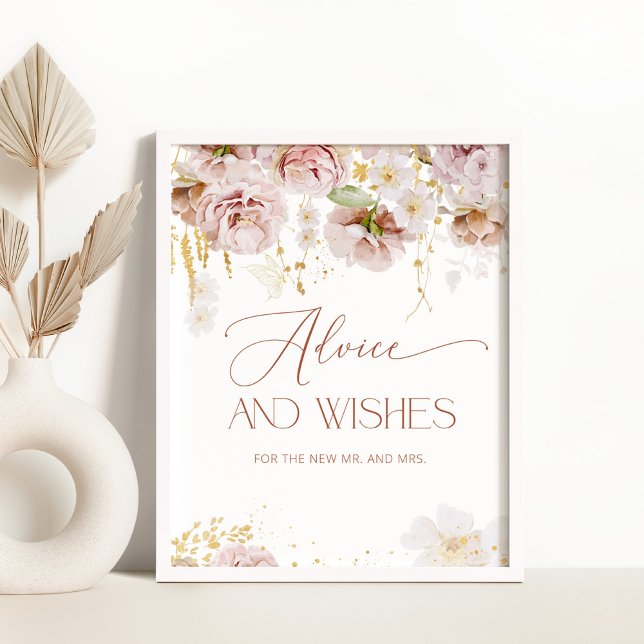 Póster Boho consejo floral y deseos para el Poster de New (Subido por el creador)
