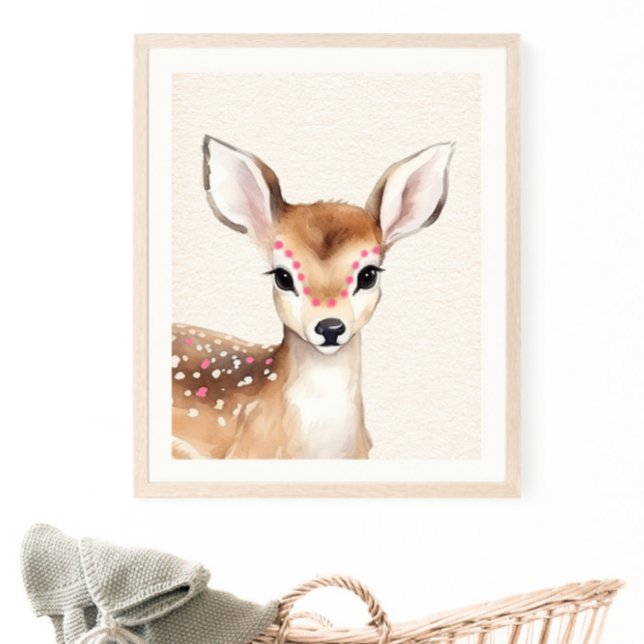 Póster Boho Deer Nursery (Subido por el creador)