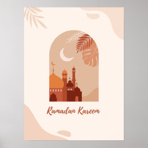 Póster Boho Estético Ramadan Kareem Ramadan Poster