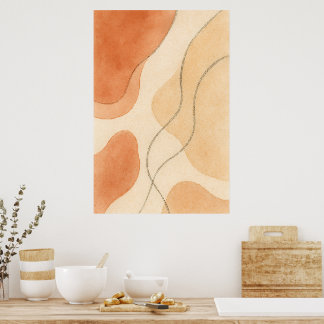 Póster Boho Harmony | Minimalist Abstract Wall Art