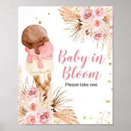 Póster Boho helado Flor Baby In Bloom Signo