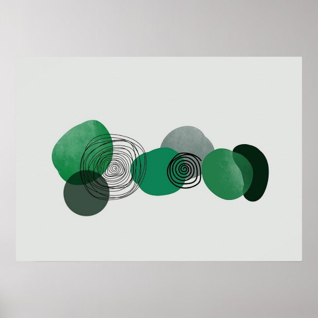 Póster Boho horizontal simple dibujos Boho Moda Aestheti (Frente)