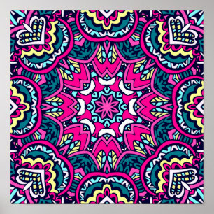 Póster Boho Mandala