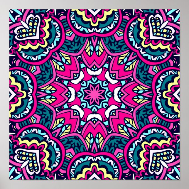 Póster Boho Mandala (Frente)