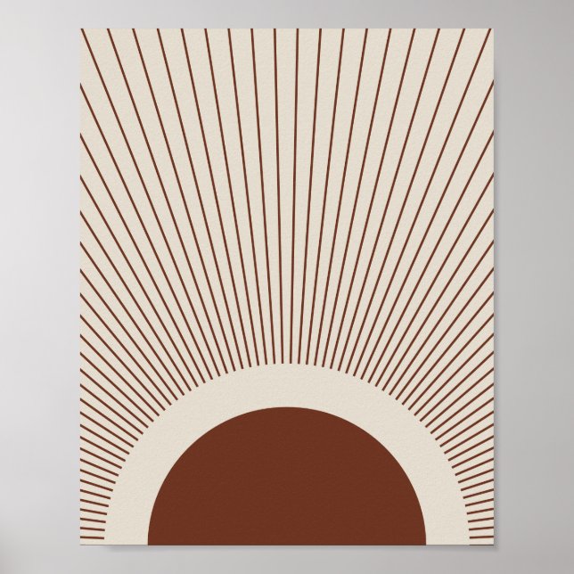 Póster Boho Minimalist Sun (Frente)
