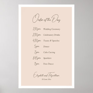 Póster Boho Minimalista Vases Orden de los eventos