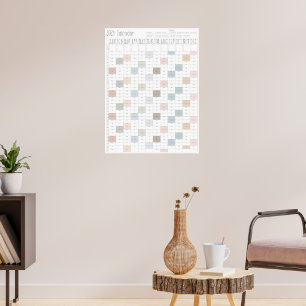 Póster Boho Moda Large 2024 Wall Calendar (Vertical)