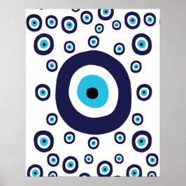 Póster Boho Moda Nazar Evil Eye Lucky Charbol Símbolo