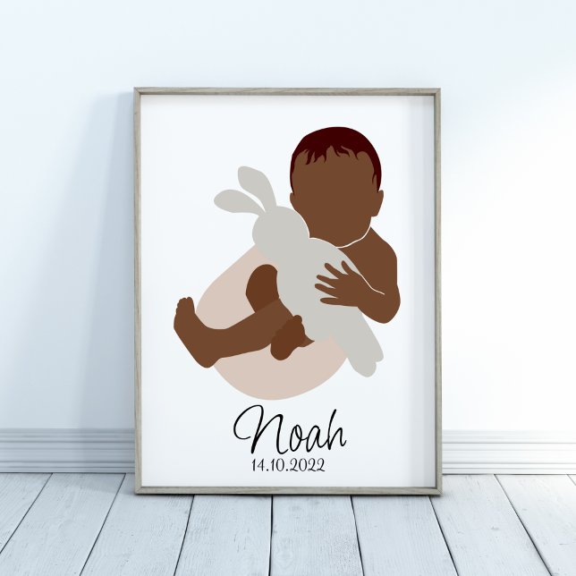 Póster Boho Niño Recién Nacido Nombra Poster De Enfermerí (Subido por el creador)