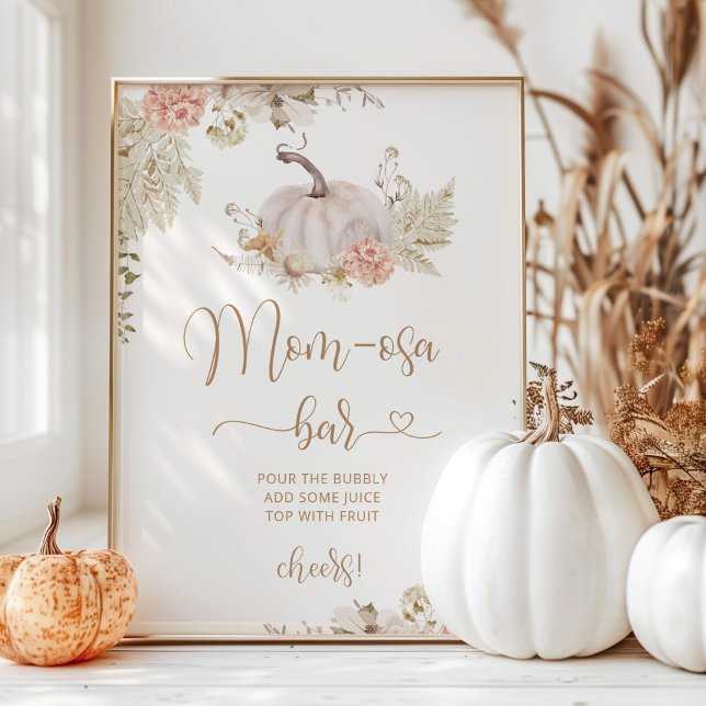 Póster Boho otoño calabaza mamá-osa bar poster (Subido por el creador)
