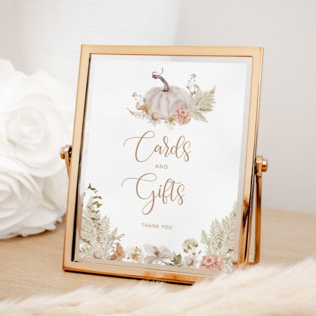 Póster Boho otoño calabaza tarjetas florales y regalos po (Subido por el creador)