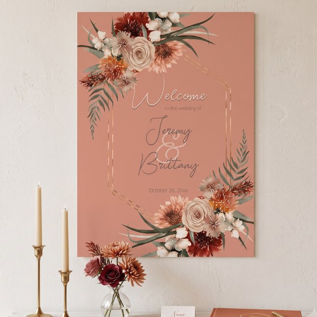 Póster Boho Óxido y Floral de Otoño Neutral Melocotón Mar (Subido por el creador)