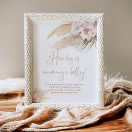 Póster Boho pampas hierba qué grande es el juego de la ba