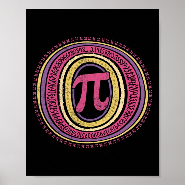 Póster Boho Pi Day 3.14 Math Geek 1 (Frente)