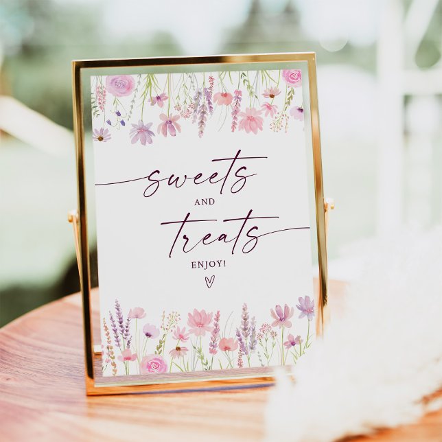 Póster Boho Pink Wildflower Sweet trata el Rótulo de cump (Subido por el creador)
