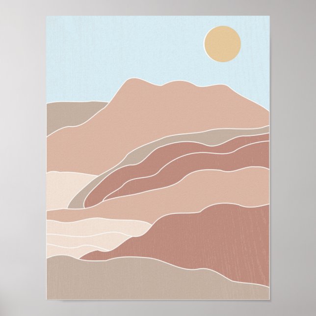 Póster Boho Poster, Boho Art Print, Boho Wall Art Art (Frente)