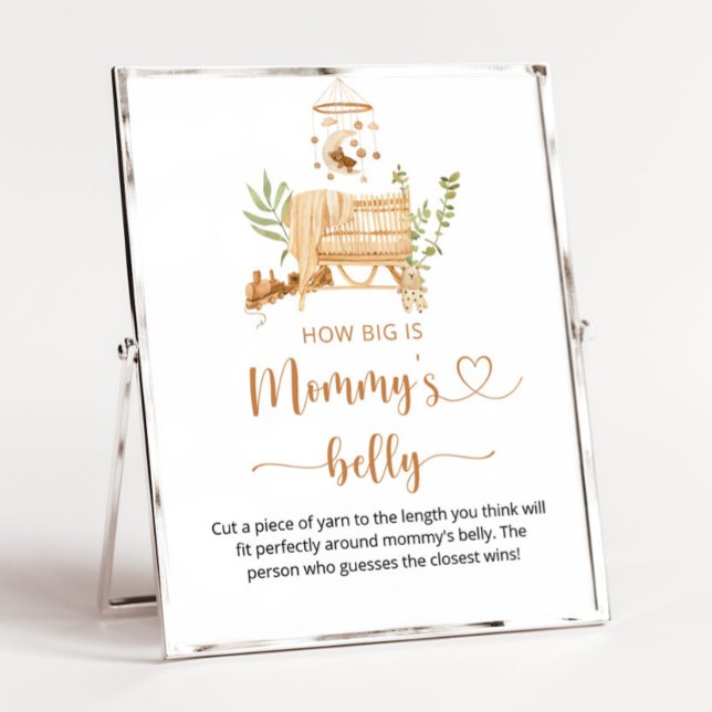 Póster Boho: ¿Qué tan grande es la barriga de mamá? (Subido por el creador)