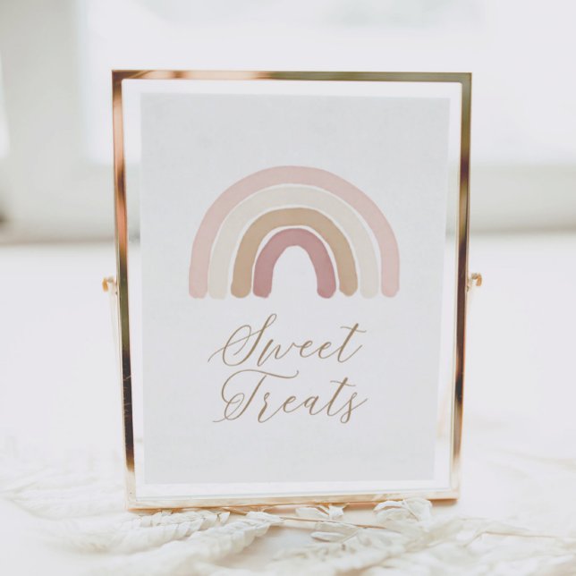 Póster Boho Rainbow Birthday trata el Rótulo (Subido por el creador)