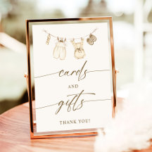 Boho Rótulo de Tarjetas de Revelación de Género y