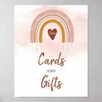 Boho Rubor Rust Pink Rust Cards and Gifts Rótulo