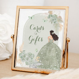 Póster Boho Sage Green 15 tarjetas y regalos de Años
