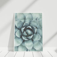 Boho Sage Green Suculento Poster de Cierre