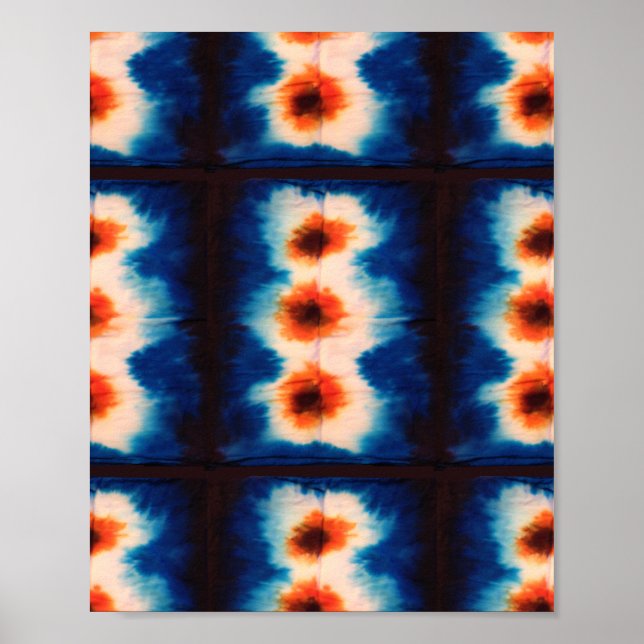 Póster Boho Shibori Tie Dye (Frente)