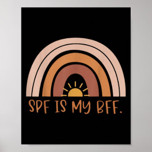 Póster Boho Spf Es Mi Dermatología Bff Dermatologista Der
