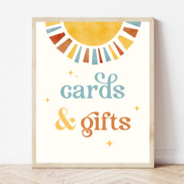 Póster Boho Sun Cards & Gifts Rótulo