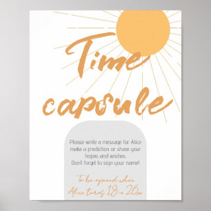 Póster Boho sunshine Birthday Time Capsule