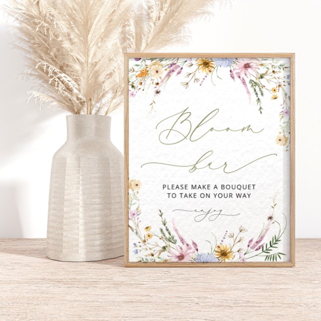 Póster Boho Wildflower Bloom | Poster de barra de flores (Subido por el creador)