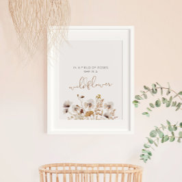 Póster Boho Wildflower Poster