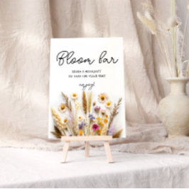 Póster Boho Wildflowers Bloom o Flower Bar
