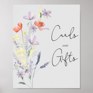 Póster Boho Wildflowers - Tarjetas y regalos para baby sh