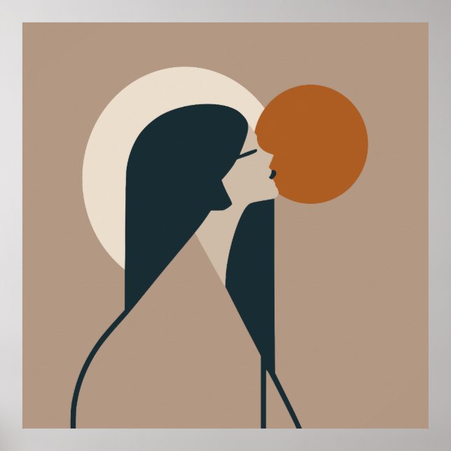 Póster Boho Woman Sun (Frente)