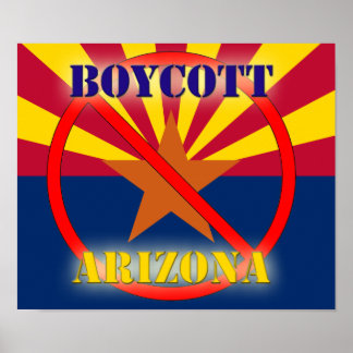 Póster Boicot a Poster de Arizona