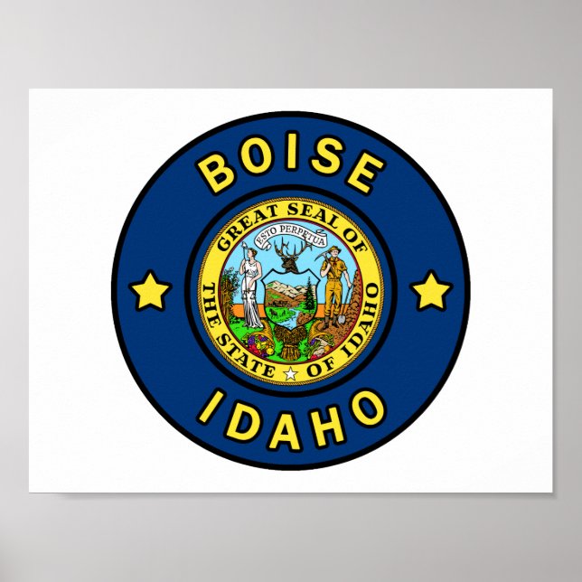 Póster Boise Idaho (Frente)