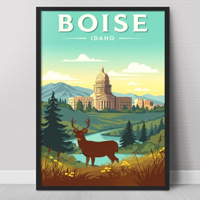 Póster Boise Idaho Antiguo (Subido por el creador)