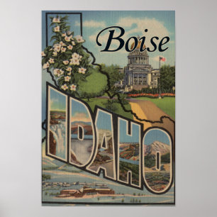 Póster Boise, IdahoLarge Letter ScenesBoise, ID