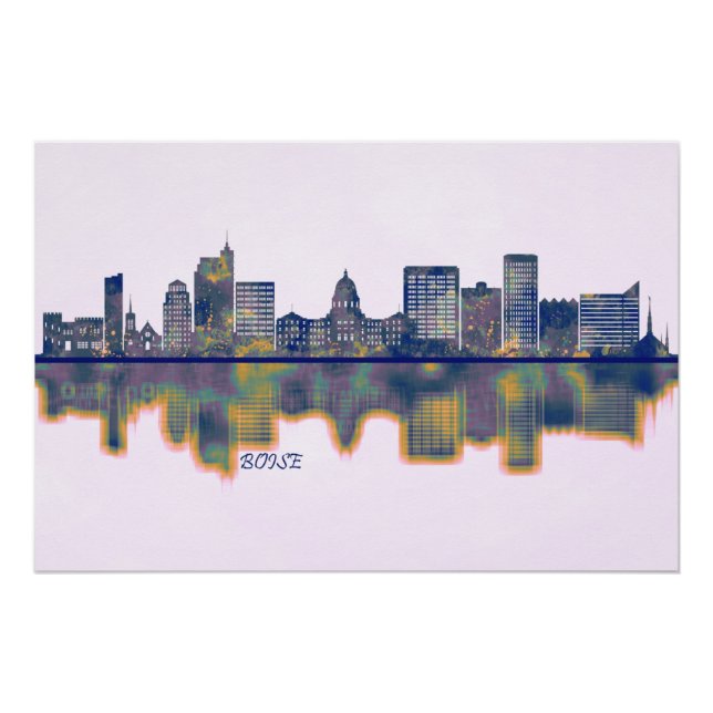 Póster Boise Skyline (Anverso)