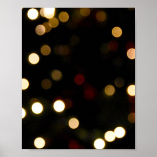 Póster Bokeh de oro