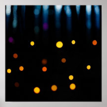 Bokeh dorado y azul - Fotografía abstracta