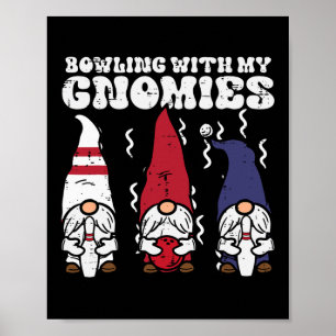 Póster Bola Con Gnomies Bowler Gnome Coincidiendo Con Hom