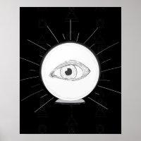 Bola de Cristal Esotérica Ojo de Vidente Adivina