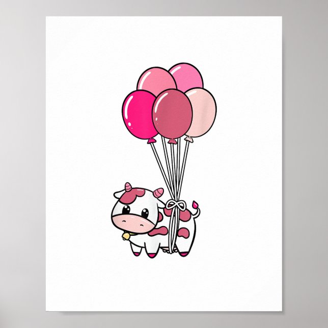 Póster Bola de Cumpleaños Fiesta Temática de Balón Granje (Frente)