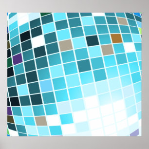 Póster Bola de discoteca